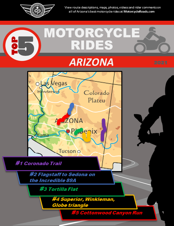 Top 5 Best Motorcycle Rides in Arizona (2021 Riding Season YearEnd Review) Motorcycle Roads